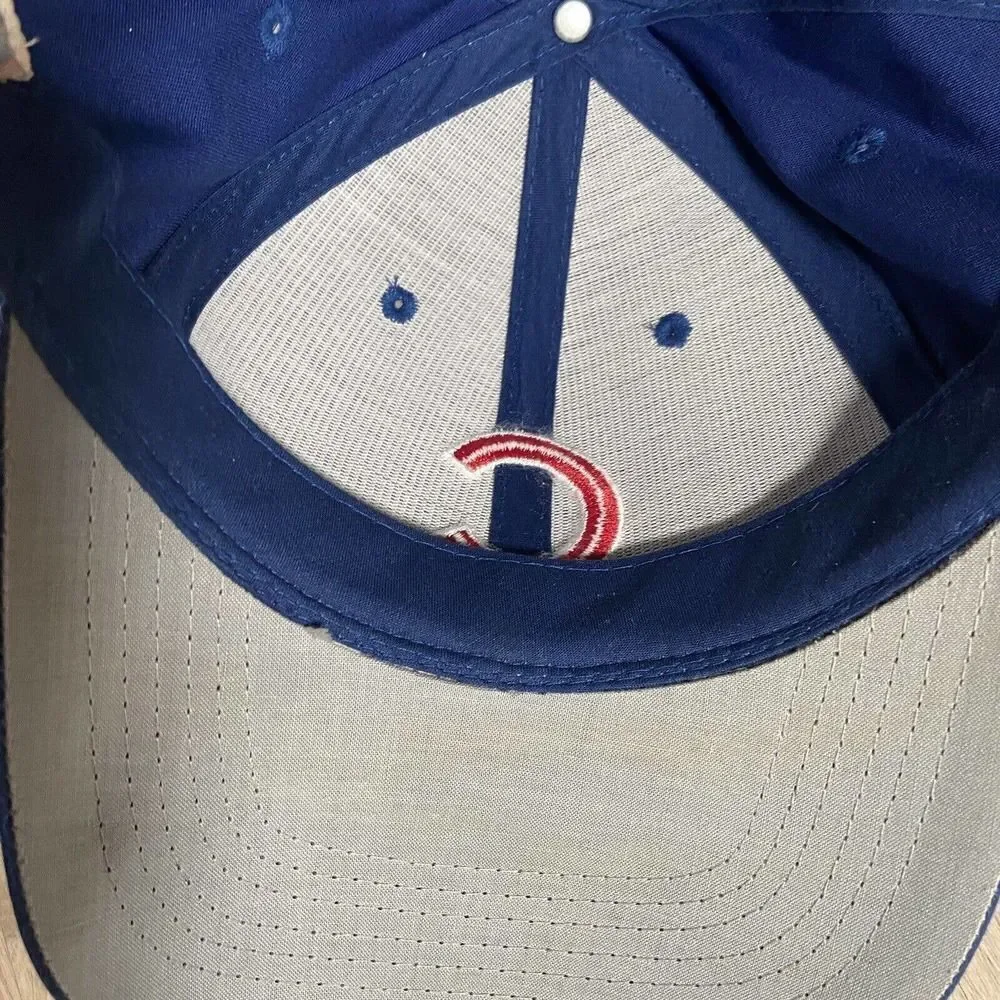 Vintage Twins‎ Enterprise Chicago Cubs Snapback Hat MLB Baseball Blue Red Cap